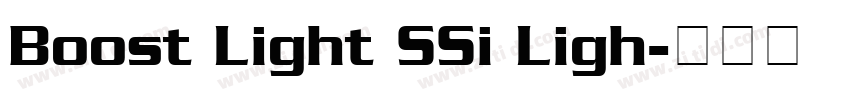 Boost Light SSi Ligh字体转换